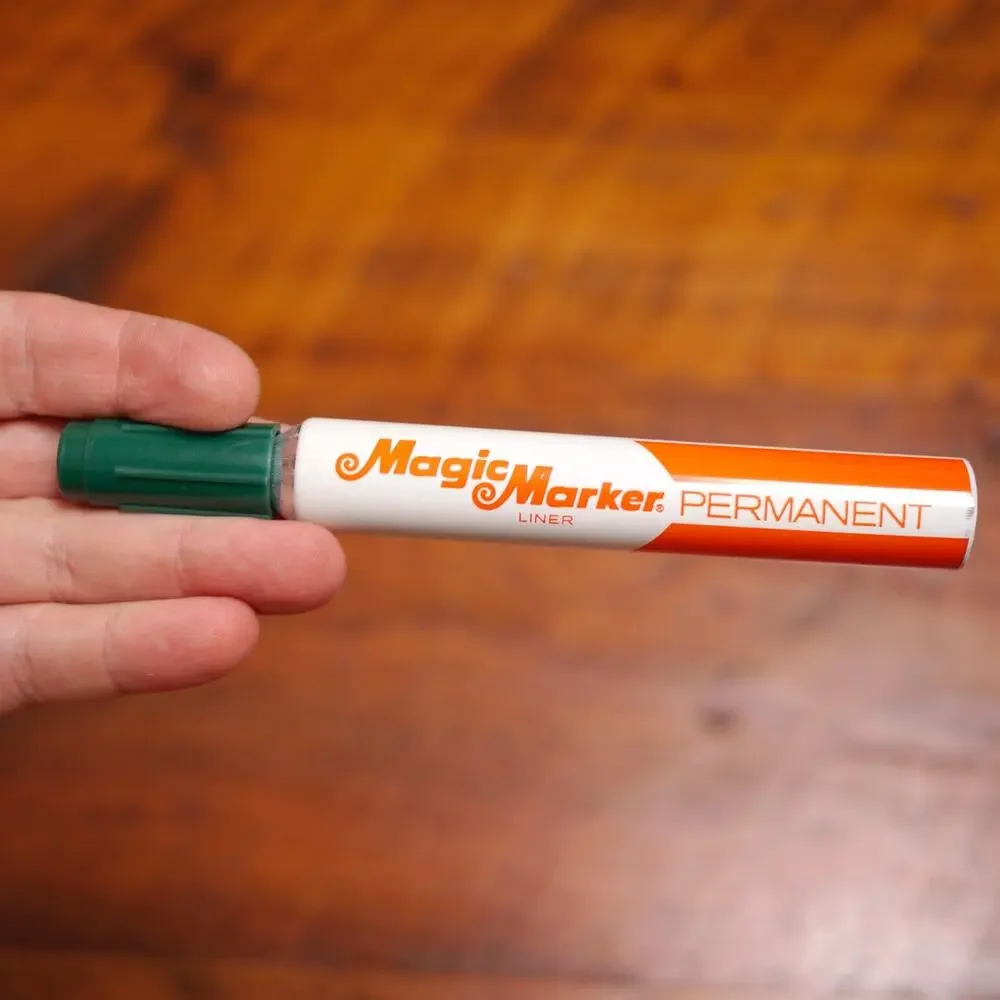 Box 12 NEW Vtg MAGIC MARKER Model 79 Waterproof Broad Tip GREEN Permanent Ink